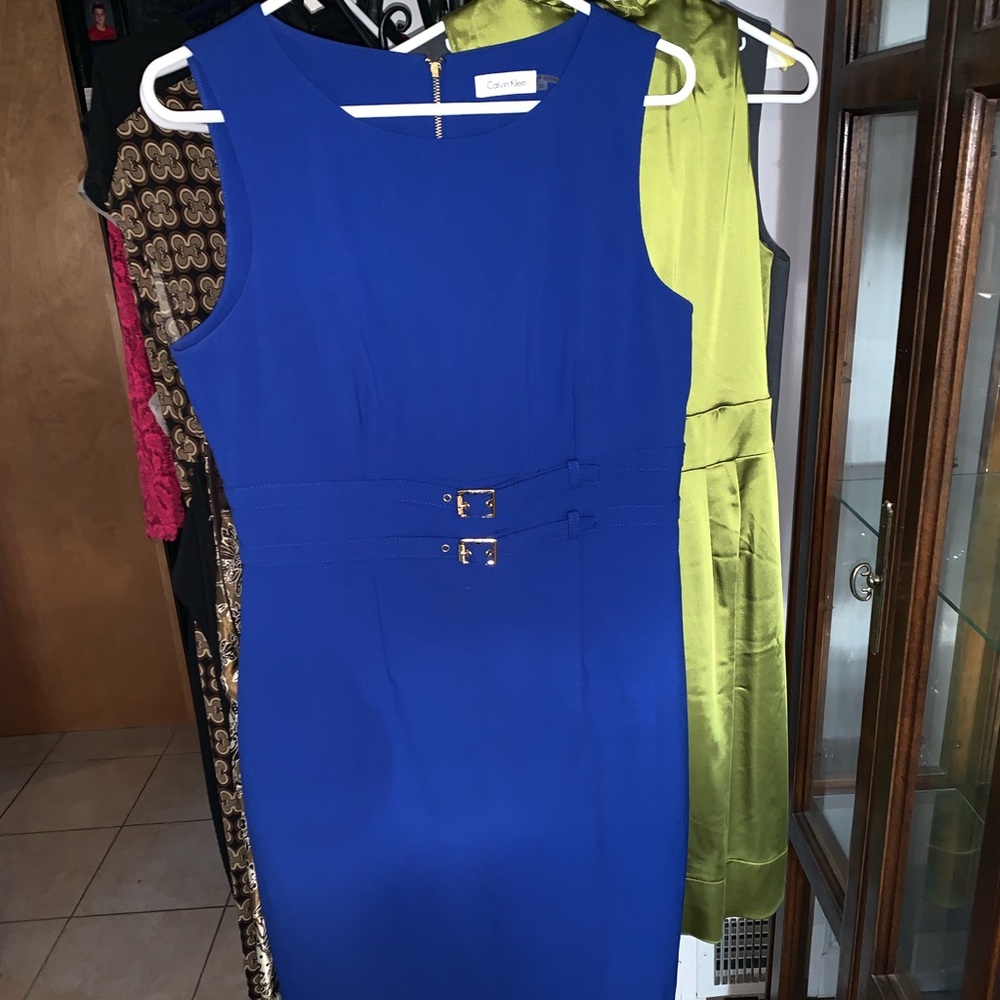 Calvin Klein size 10 blue dress